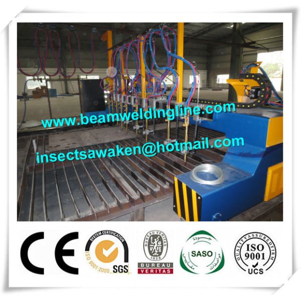 Professional CNC Plasma Cutting Machine , Flame H Beam Cutting Machine CE / ISO