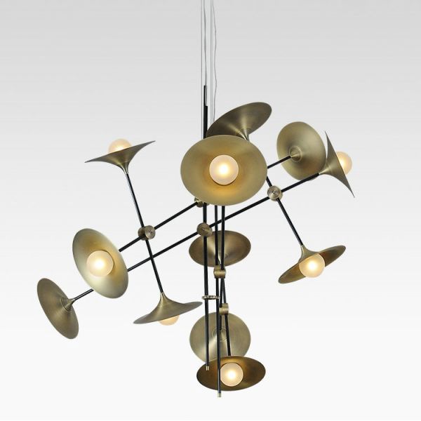 Modern Luster Brass Lighting Chandelier for Dining Room