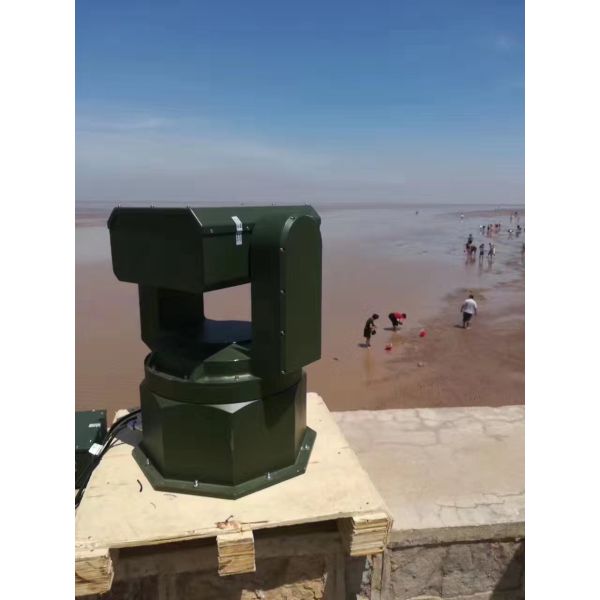 Grade Multi Sensor Long Range Thermal , PTZ GYRO Laser Security Camera