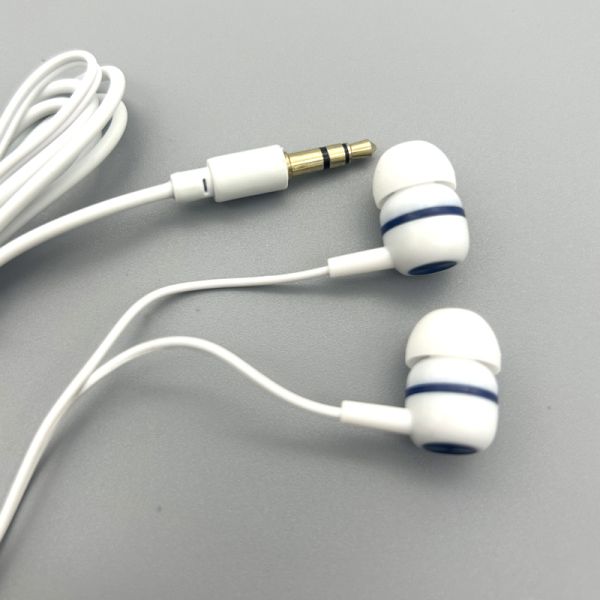 Customization 3.5mm Wired Stereo Earphone Disposable Gift Headphone for Students Airline Bus Frequency Range 20Hz 20KHz