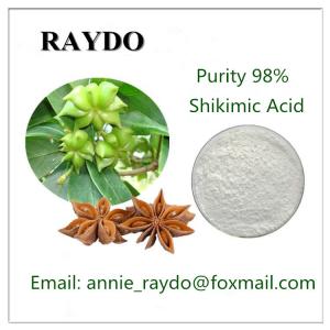 High Purity Low Price 98% Aniseed Extract Shikimic Acid CAS:138-59-0