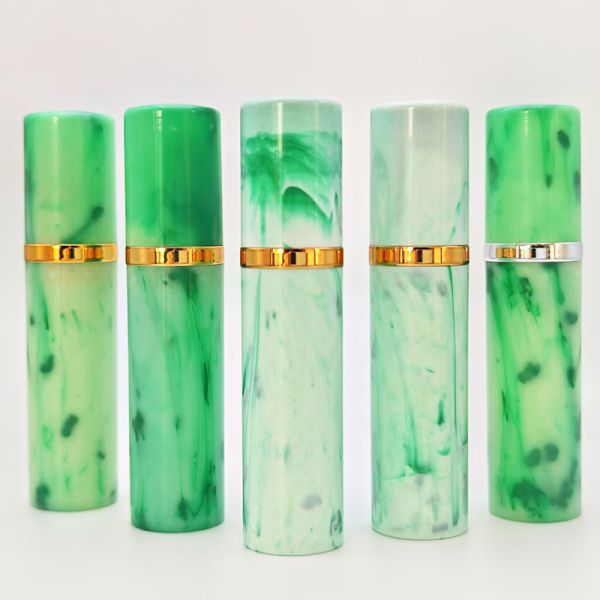Elegant Marble Pattern Surface ABS 5ml Perfume Bottle with Spray Bottom Filling Highly Popular Selling Support Customization