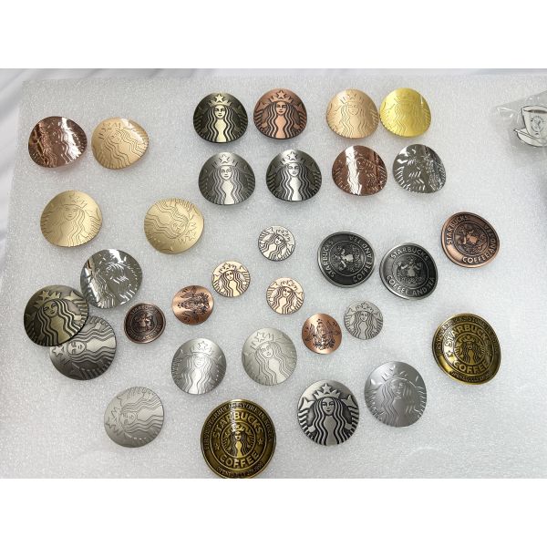 Starbucks Sakura Cherry Blossom Enamel Pin, Pink Glitter Flower Lapel Pin, Coffee Shop Collectible