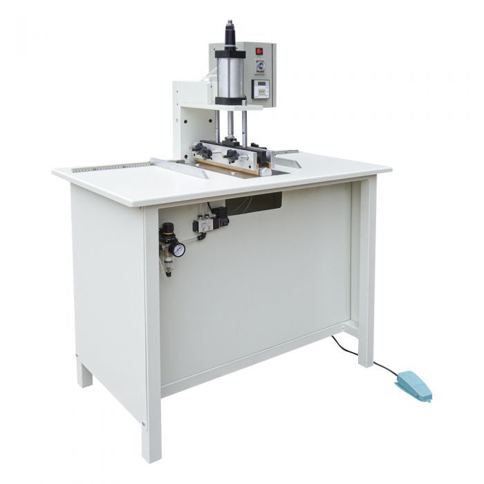HX700CBR Hardcover Case Back Rounding Machine pneumatically rounds spines with heated molds and easy manual feeding