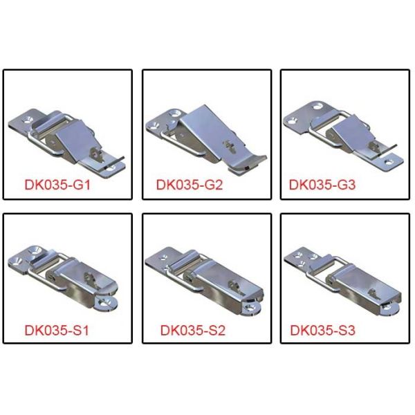 Galvanized Finished Silver Small 201 Spring Loaded Draw Latch Hasp