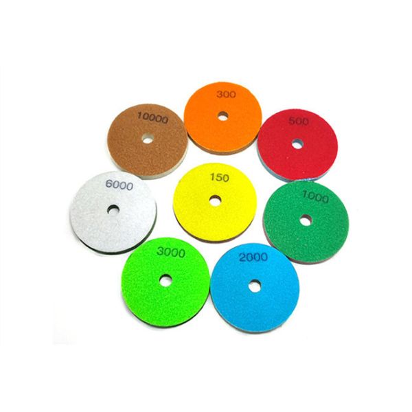 Deyi Sponge Artificial Stone Tile Diamond Polishing Pad For Grinder