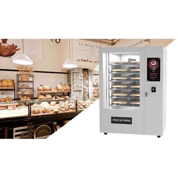 Winnsen Automatic Food Vending Machine Cake Baguette Cupcake Bread With Elevator