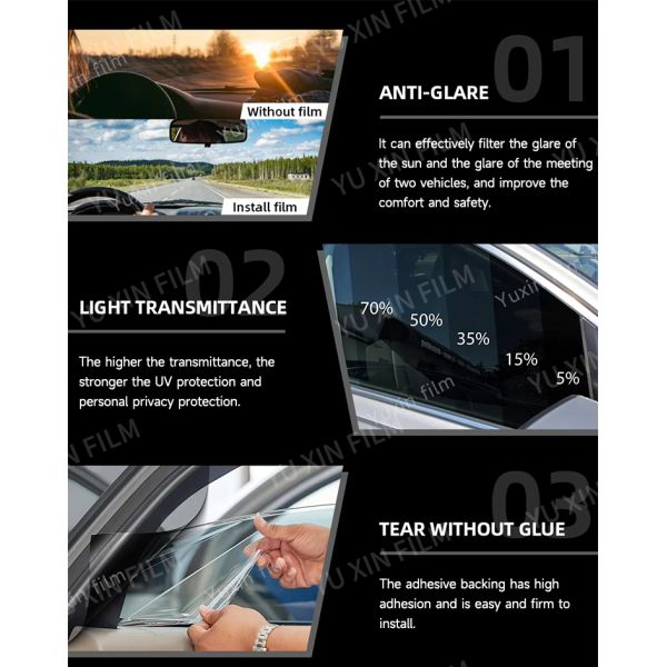 IRR99% UVR99% Car Window Reflective Film Solar Uv Rejection Film Supplier