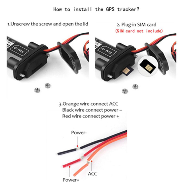 ACC Detect 2D RMS 4G GPS Tracker DC100V Car Location Tracker Device