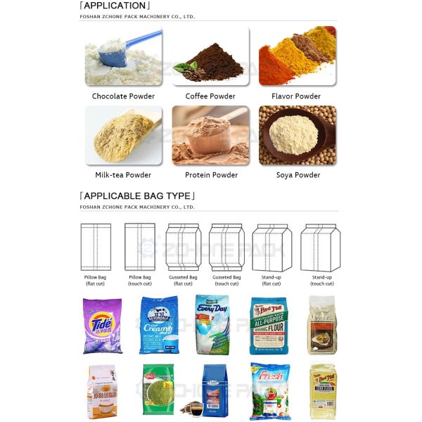 Automatic Coffee Packing Machine Vertical Roll Film Bag Making