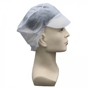 China Clean Room Disposable Worker Non Woven Caps Peaked Hat on sale