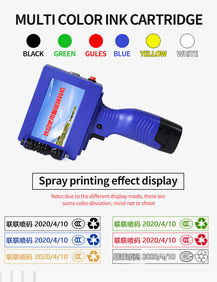 4.3inch Screen Size S790 Handheld Inkjet Printer Printing Coding Machine With CE