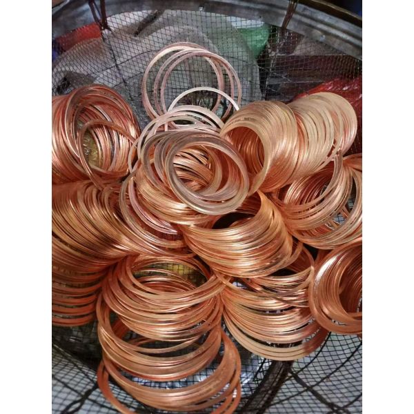 Assorted Solid Copper Crush Washers Seal Flat Head Ring Washers Set