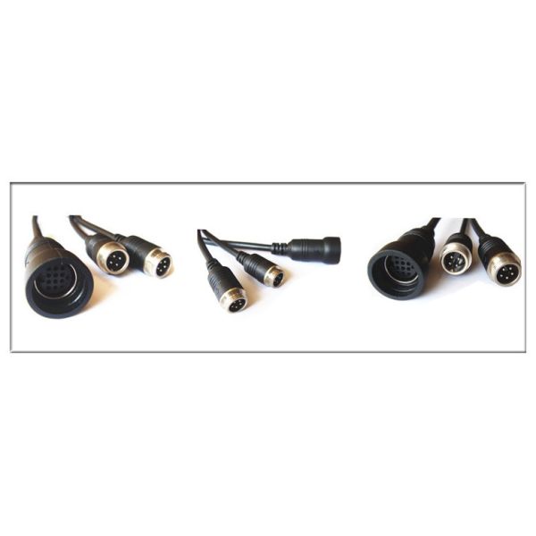Vehicle Reverse Camera 13 Pin Din Cable , Extension Reverse Wire For Backup Camera