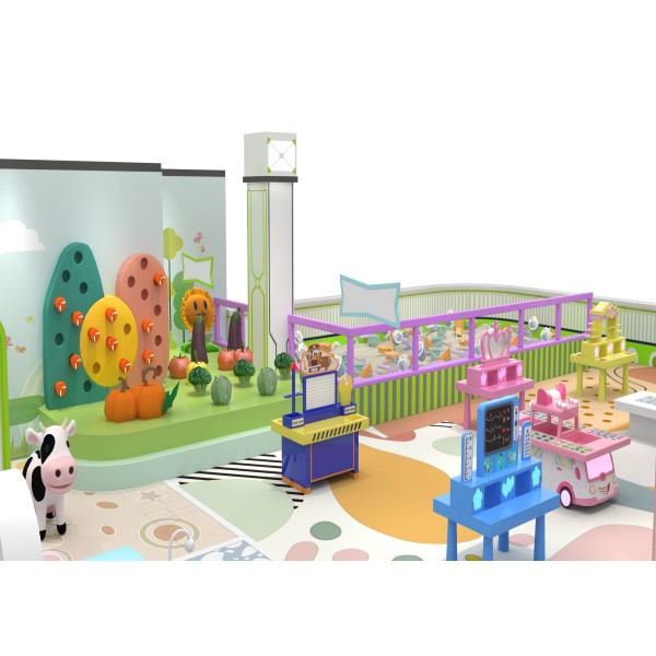 Custom Macaron Indoor Soft Play System Multi Functional 360 Full Protection