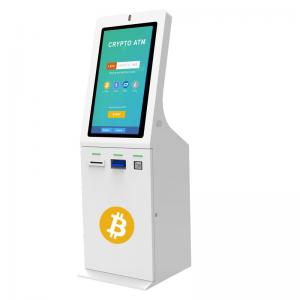 Quality Self Service 32inch Buy And Sell Bitcoin ATM Kiosk Cash Exchange BTM Machine for sale