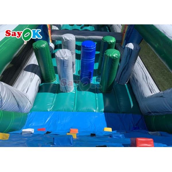 48ft Interactive Inflatable Obstacle Course Funny Bouncy House Inftable For Party Events