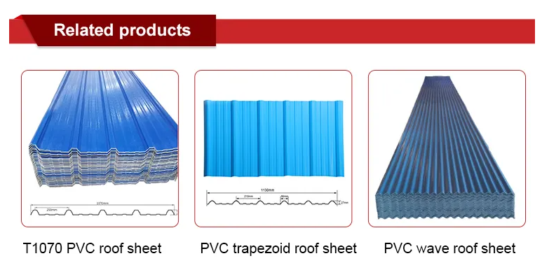 Fire Resistant PVC Roof Sheet with Anti Corrosion and Low Temperature Resistance Providing and Long Lasting Roofing Material