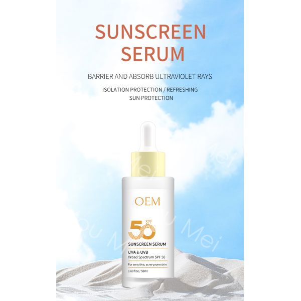 Customized Collagen SPF Sunscreen Cream Facial Serum Lotion SPF 30 50