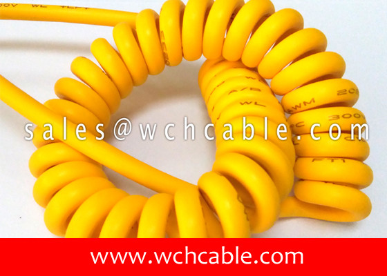UL20694 Automatic Device Sensor Connected Spiral Cable 80C 450V