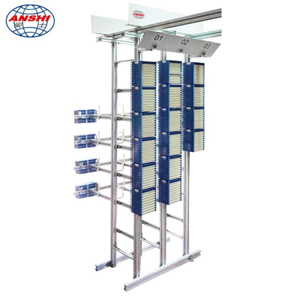 High Density 100 Pairs Cable Side Terminal Block with Voltage and Current Protection for MDF Main Distribution Frame