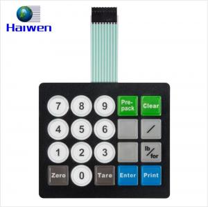Quality Custom Waterproof Polyester Membrane Keyboard Switch With 3M 467 For Distance Measurer for sale