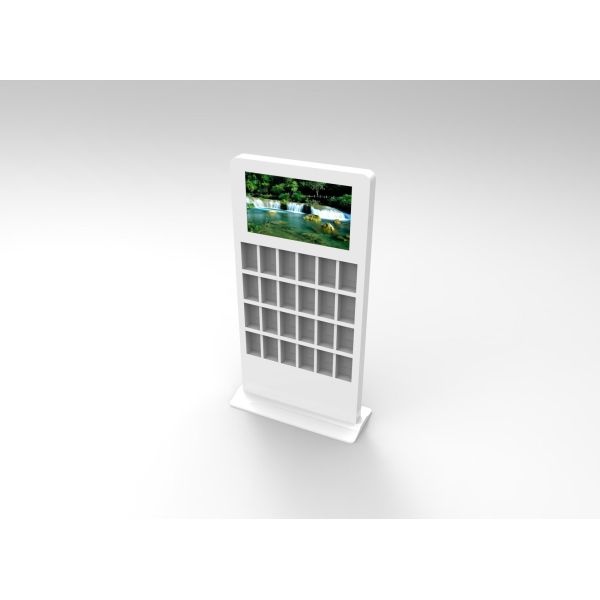 Touch Screen Kiosk Android 7.1 Vertical Multimedia 55in Magazine Holder