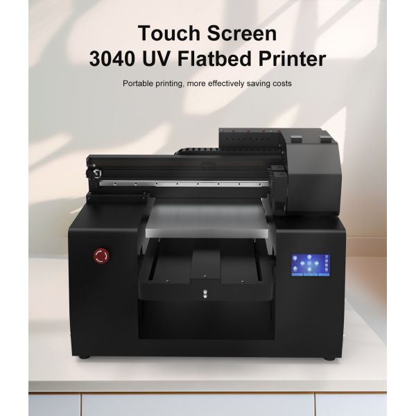 KECAI A3 3040 UV Flatbed Printer XP600 Print Head High Precision Digital Printing Machine for Acrylic Metal Glass Wood Leather