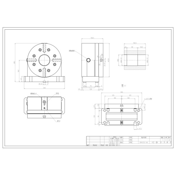 Disc Tailstock side profile with bearing details