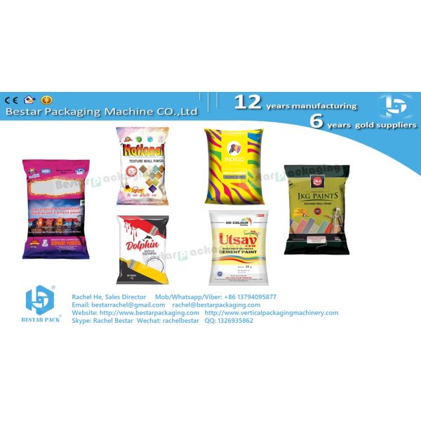 Oil paint thick liquid pouch packaging machine with automatic filter and replenish function BSTV-450P