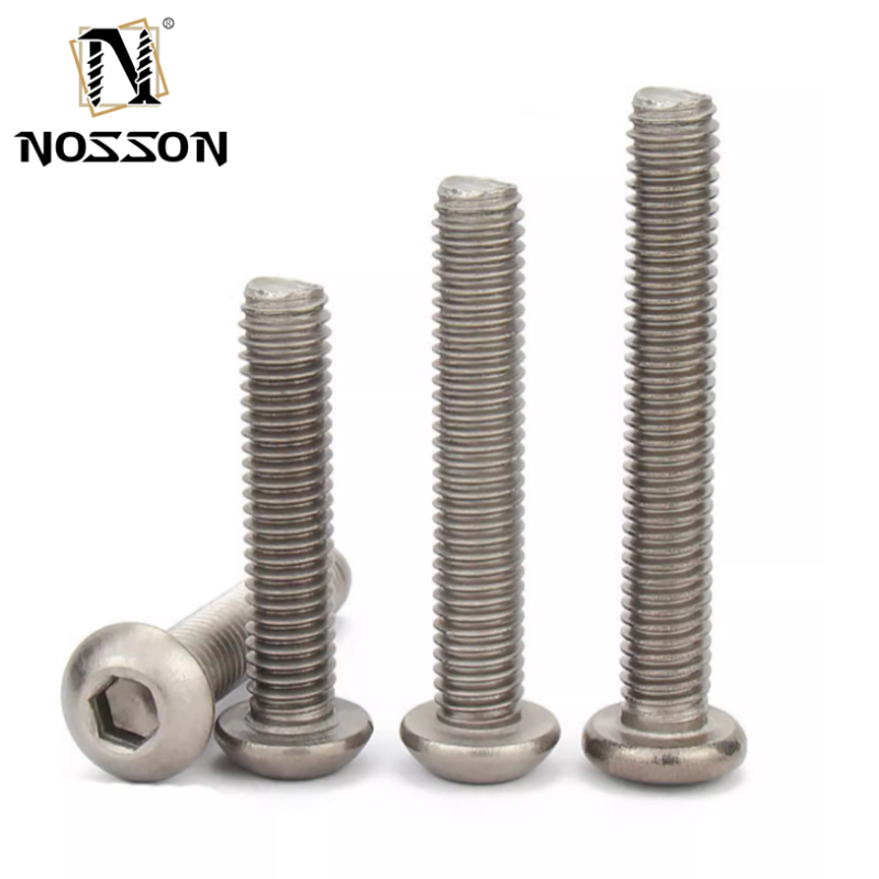 Galvanized Coating Finish Surface Titanium Pan Head Screw with Nylon Patch and Self Locking Button Customized GR5/TC4
