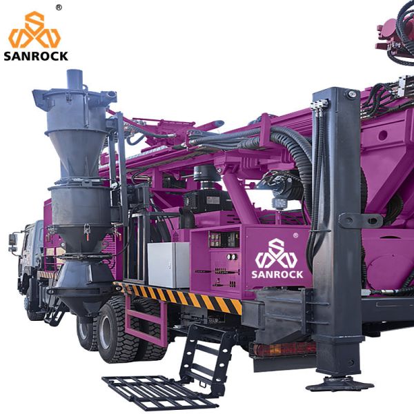 Truck Mounted Drilling Rig With Mud Pump Water Well Drill Machine Reverse Circulation Drilling Rig