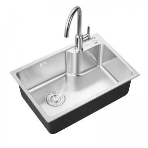 China AF5508 Stainless Steel Kitchen Sink 620×430×201mm Single Bowl on sale