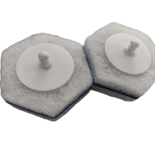 Environmentally friendly dissolvable Cellulose sponge composite scouring pad, 100% cellulose, comes with its own cleaning solution