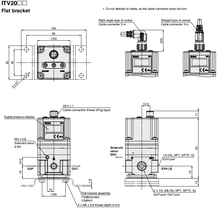 IO-Link SMC Electro Pneumatic / Vacuum Proportion Regulator ITV1000/2000/3000 0.005 To 0.1 MPa 0.005 To 0.5 MPa 0.005 To 0.9 MPa