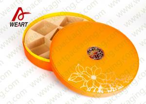 Quality Large Round Storage Boxes With Lids , Two Pieces Flat Pack Cardboard Gift Boxes for sale