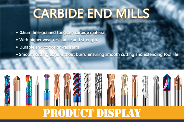 65° Full-thread Tungsten Carbide End Mill for M2 to M48 Threading with Single-tooth Design