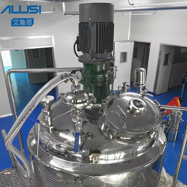 500L Fixed Automatic Emulsifier Mixer High Shear Homogeneous Vacuum Emusfifying Mixing Tank
