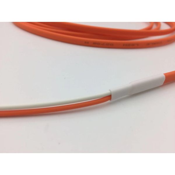 Ruggedized Flat Twin Duplex Fiber Optic Patch Cable LC-LC Multimode LSZH Jacket Covered