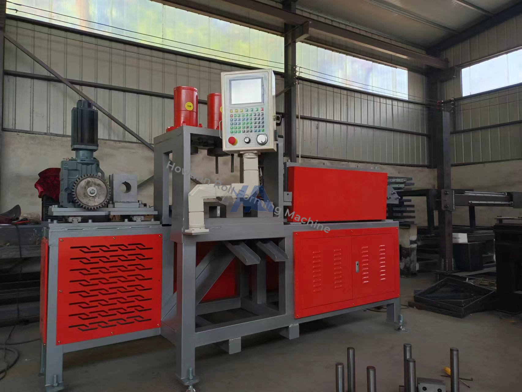 Howann Model 60-6 High-Precision Automatic Pipe Clamp Making Machine with 8-Station Gear Transmission and Smart PLC Control