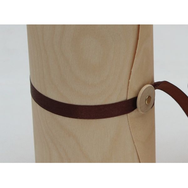 Balsa Small Wooden Craft Boxes , Bark Veneer Macarons Gift Packaging Box
