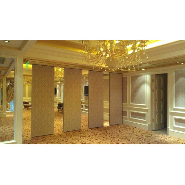 Foldable Removable Soundproof Partition Wall 65mm Thickness PU Leather Surface