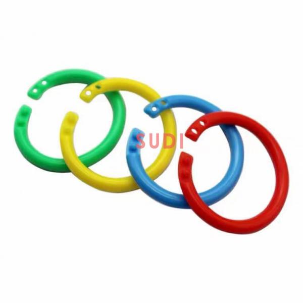 Buy 30mm Double Buckle Plastic Loose Leaf Binder Rings Environmental Protection at wholesale prices