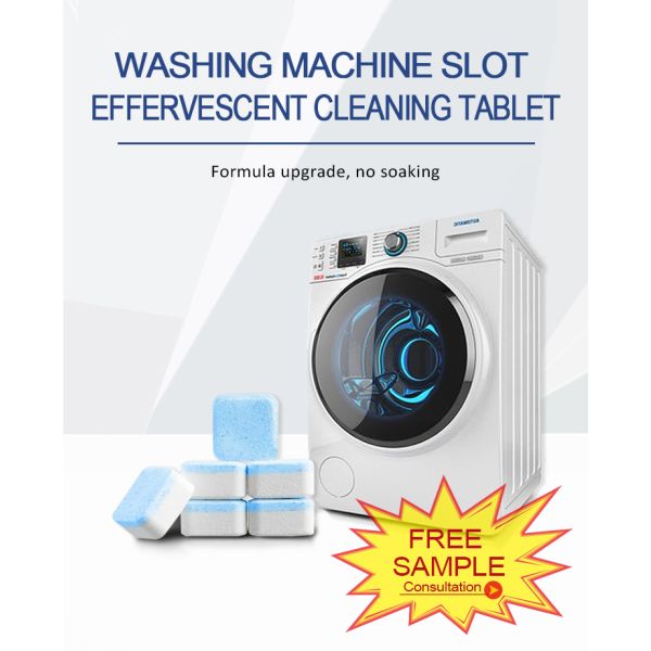 Stocked Washing Machine Cleaner Tablets Laundry Detergent Stain Effervescent Tablets