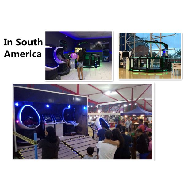 360 Degree Egg 9D VR Cinema Simulator Interactive Virtual Reality Equipment 3 seats