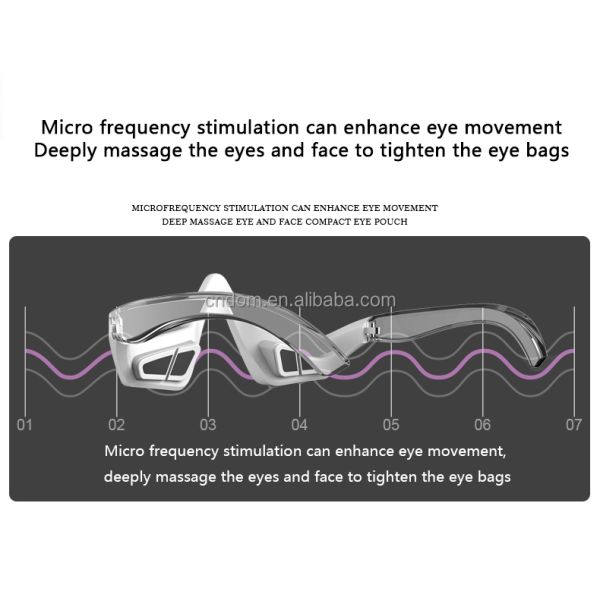 Plastic Eye Massager with Red Light Therapy and Micro-current EMS Functionality