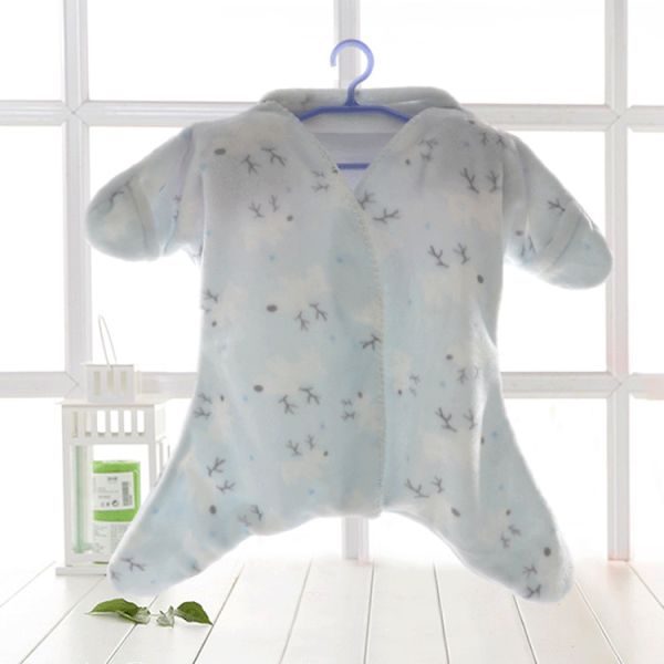 Adjustable Fleece Swaddle Blanket Ultra Soft Customized Polyester Wrap Swaddle Blanket