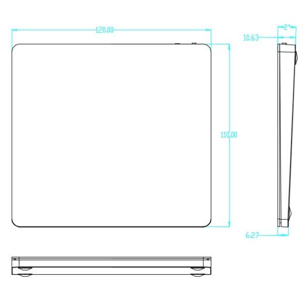Standalone USB Touchpad Super Slim High Sensitive Ergonomic Tilt Design