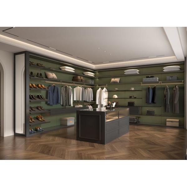 Zero Formaldehyde Emission Corrosion Resistant Stainless Steel Walk-In Closet with Adjustable Shelves