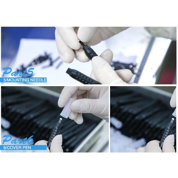 Clean And Hygienic Black Disposable Microblading Pen With EO Gas Sterilized